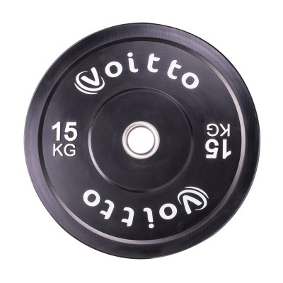 Набор черных бамперных дисков Voitto 15 кг (4 шт) - d51