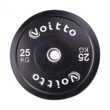 Набор черных бамперных дисков Voitto 25 кг (2 шт) - d51